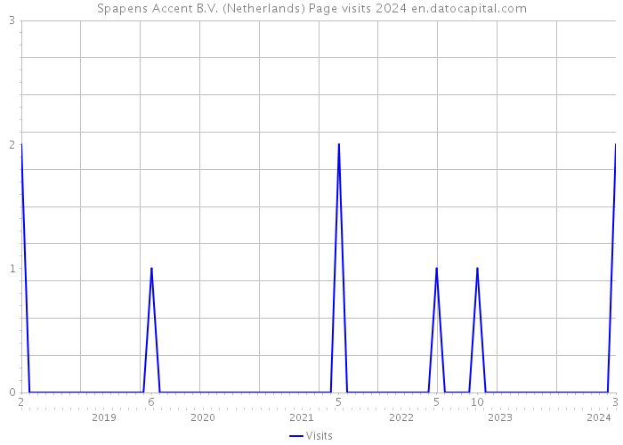 Spapens Accent B.V. (Netherlands) Page visits 2024 