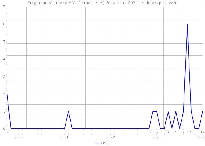 Stegeman Vastgoed B.V. (Netherlands) Page visits 2024 
