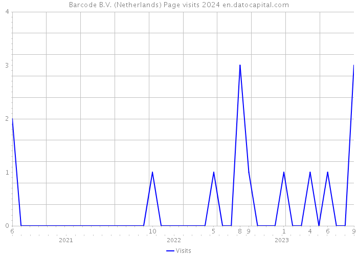 Barcode B.V. (Netherlands) Page visits 2024 