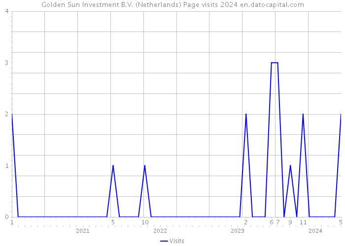 Golden Sun Investment B.V. (Netherlands) Page visits 2024 