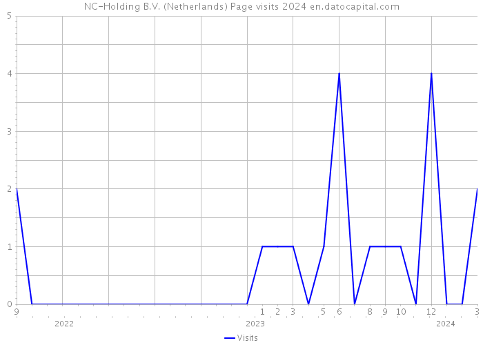 NC-Holding B.V. (Netherlands) Page visits 2024 