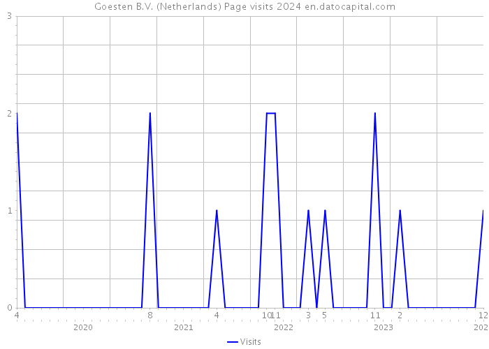 Goesten B.V. (Netherlands) Page visits 2024 