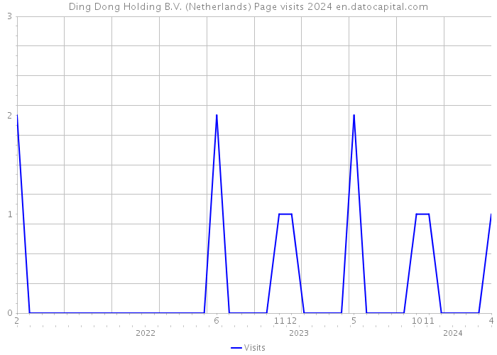 Ding Dong Holding B.V. (Netherlands) Page visits 2024 
