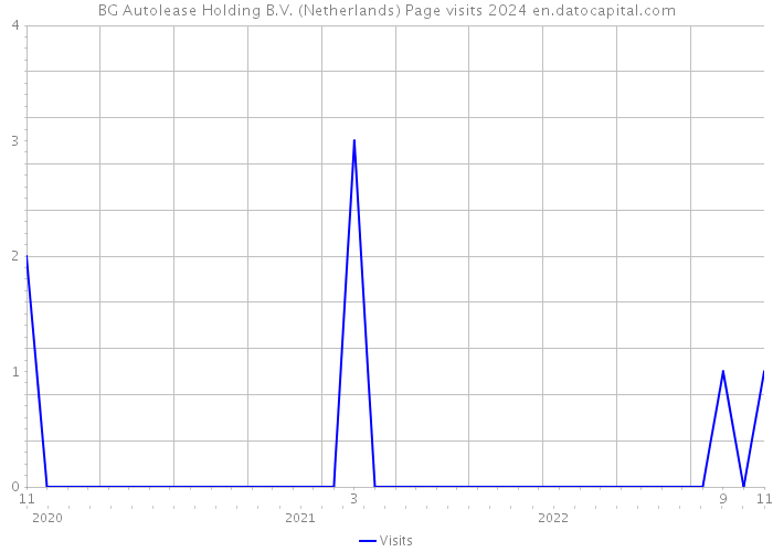BG Autolease Holding B.V. (Netherlands) Page visits 2024 