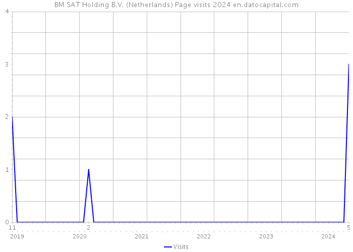 BM SAT Holding B.V. (Netherlands) Page visits 2024 