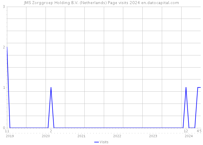 JMS Zorggroep Holding B.V. (Netherlands) Page visits 2024 
