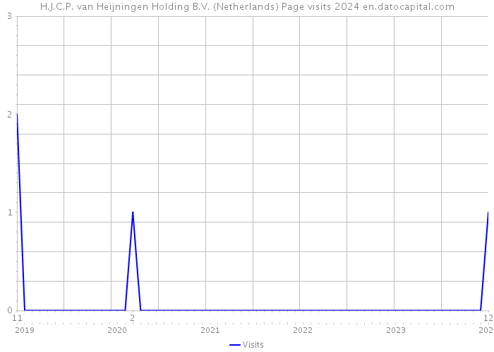 H.J.C.P. van Heijningen Holding B.V. (Netherlands) Page visits 2024 