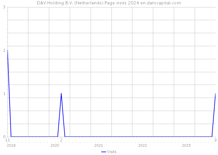 D&V Holding B.V. (Netherlands) Page visits 2024 