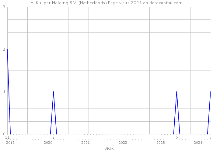 H. Kuijper Holding B.V. (Netherlands) Page visits 2024 