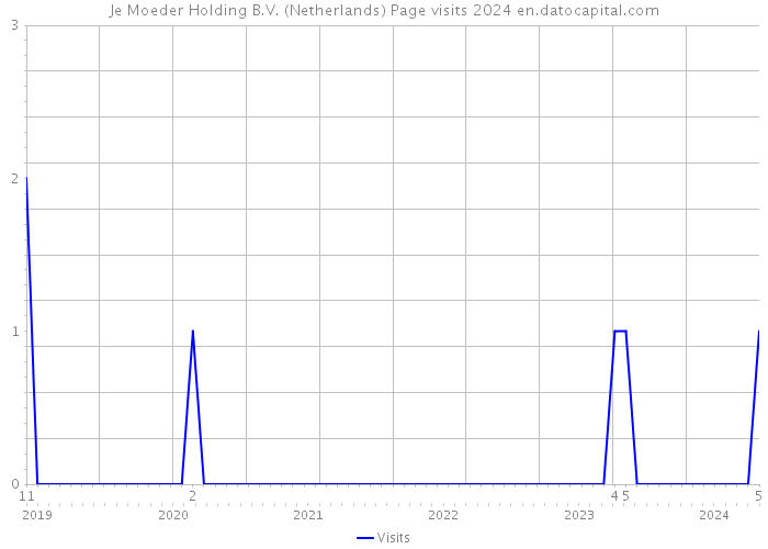Je Moeder Holding B.V. (Netherlands) Page visits 2024 