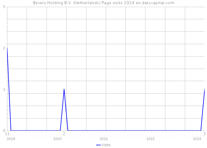 Bevers Holding B.V. (Netherlands) Page visits 2024 