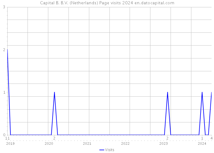 Capital B. B.V. (Netherlands) Page visits 2024 