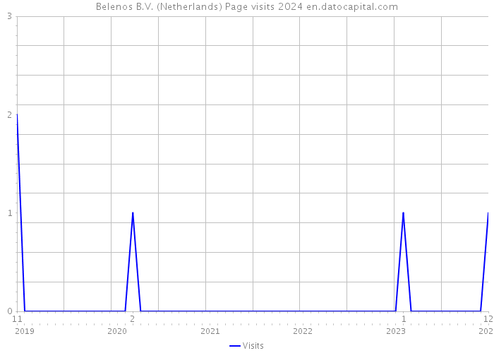 Belenos B.V. (Netherlands) Page visits 2024 