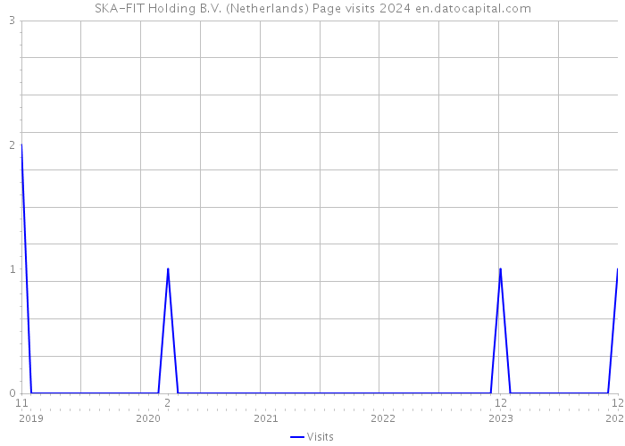 SKA-FIT Holding B.V. (Netherlands) Page visits 2024 