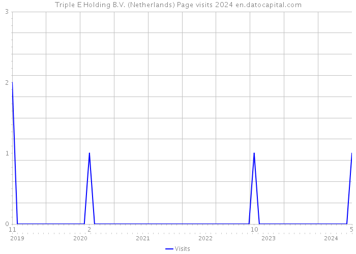 Triple E Holding B.V. (Netherlands) Page visits 2024 