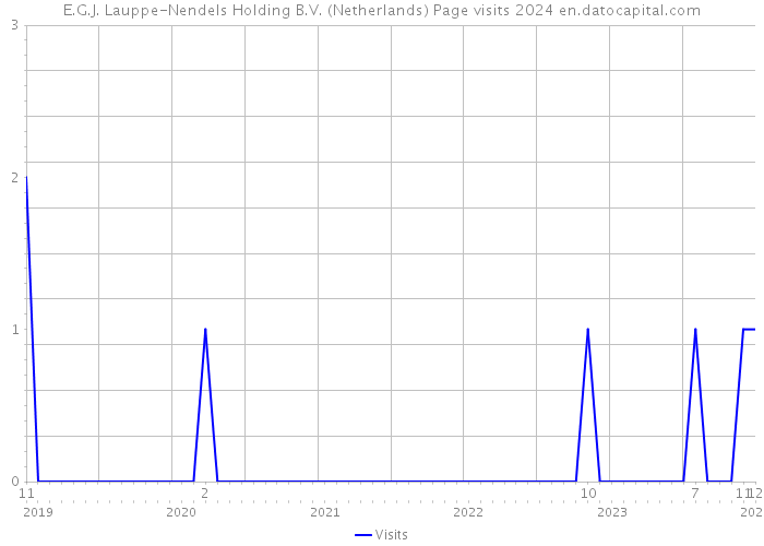 E.G.J. Lauppe-Nendels Holding B.V. (Netherlands) Page visits 2024 