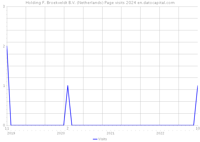 Holding F. Broekveldt B.V. (Netherlands) Page visits 2024 