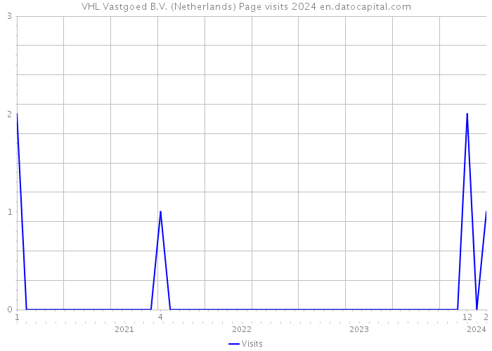VHL Vastgoed B.V. (Netherlands) Page visits 2024 