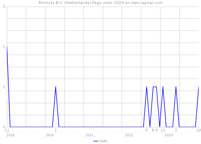 Montres B.V. (Netherlands) Page visits 2024 
