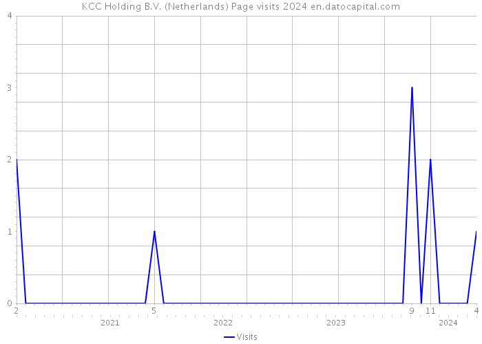 KCC Holding B.V. (Netherlands) Page visits 2024 
