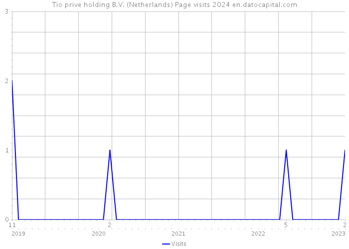 Tio prive holding B.V. (Netherlands) Page visits 2024 