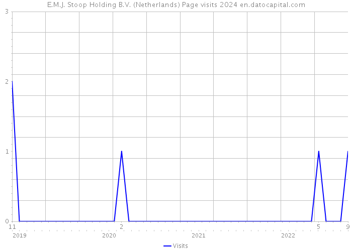 E.M.J. Stoop Holding B.V. (Netherlands) Page visits 2024 