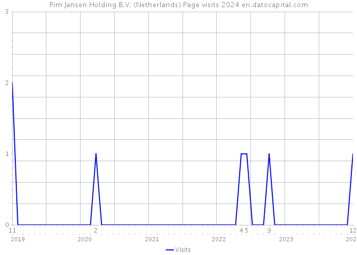 Pim Jansen Holding B.V. (Netherlands) Page visits 2024 