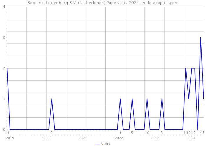 Booijink, Luttenberg B.V. (Netherlands) Page visits 2024 