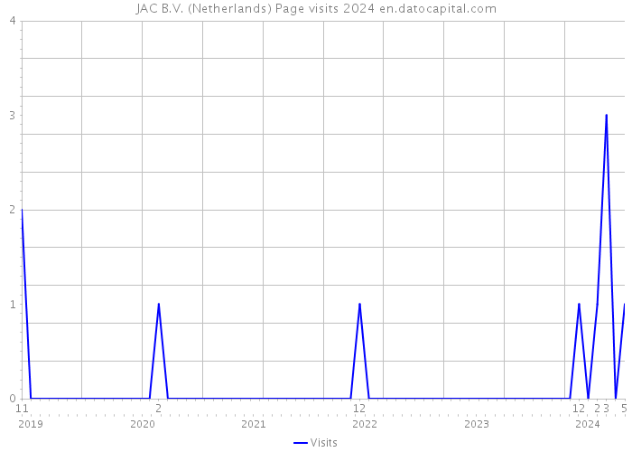 JAC B.V. (Netherlands) Page visits 2024 