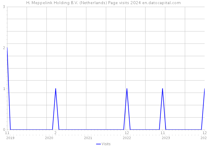 H. Meppelink Holding B.V. (Netherlands) Page visits 2024 