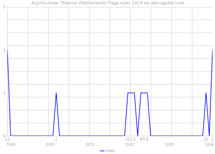 Asjokkoemar Thakoer (Netherlands) Page visits 2024 