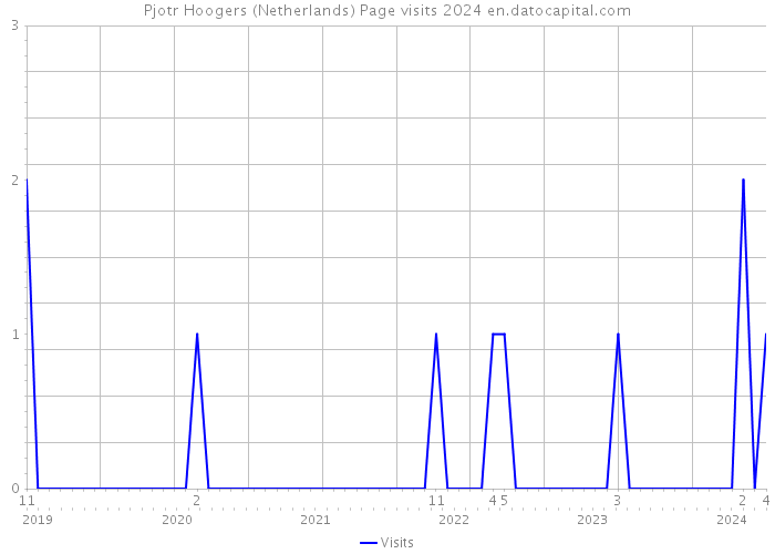 Pjotr Hoogers (Netherlands) Page visits 2024 