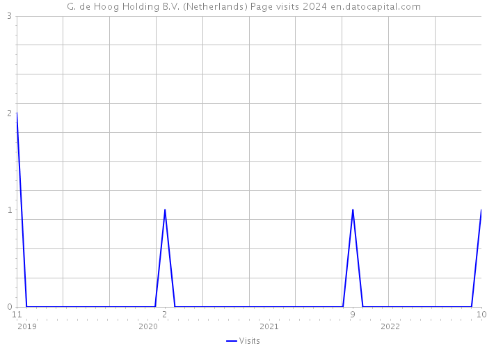 G. de Hoog Holding B.V. (Netherlands) Page visits 2024 