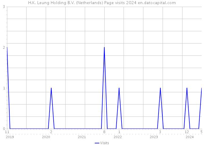 H.K. Leung Holding B.V. (Netherlands) Page visits 2024 