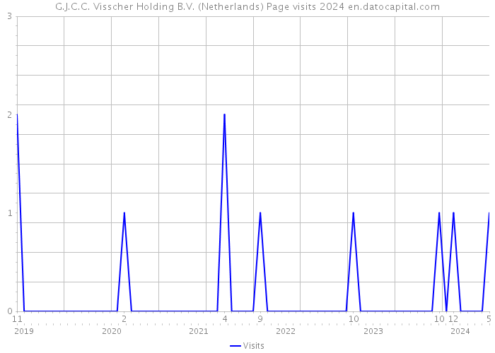 G.J.C.C. Visscher Holding B.V. (Netherlands) Page visits 2024 