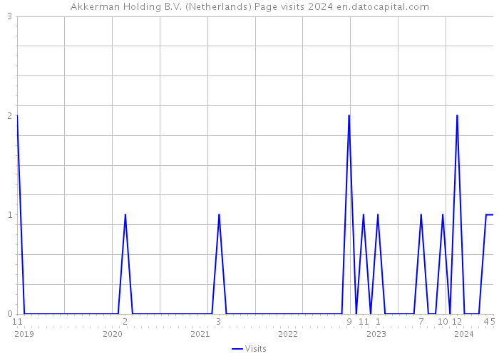 Akkerman Holding B.V. (Netherlands) Page visits 2024 