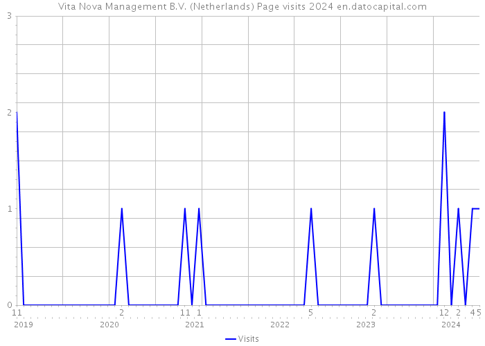 Vita Nova Management B.V. (Netherlands) Page visits 2024 