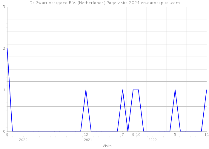 De Zwart Vastgoed B.V. (Netherlands) Page visits 2024 
