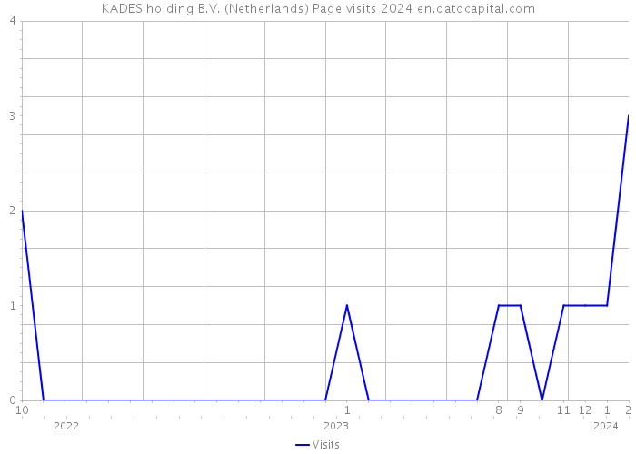 KADES holding B.V. (Netherlands) Page visits 2024 