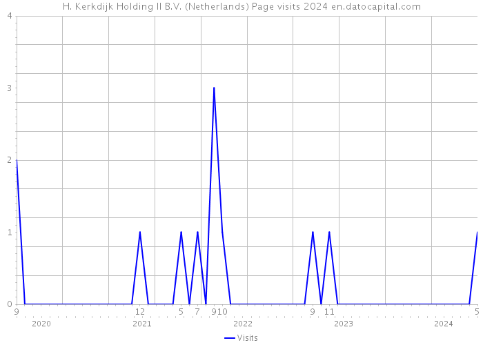 H. Kerkdijk Holding II B.V. (Netherlands) Page visits 2024 