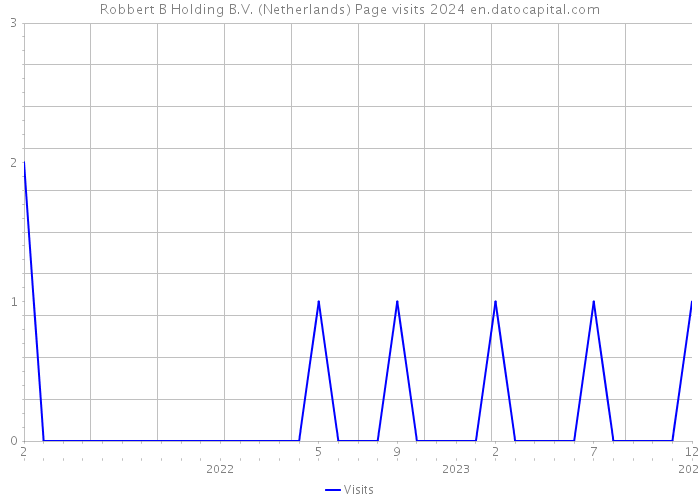 Robbert B Holding B.V. (Netherlands) Page visits 2024 