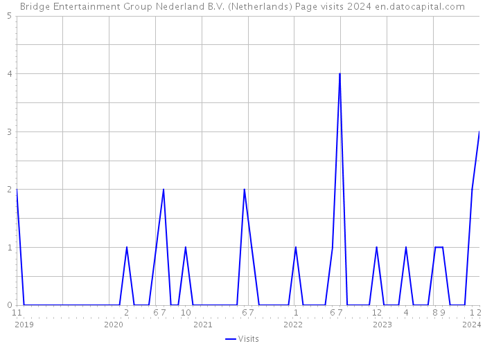 Bridge Entertainment Group Nederland B.V. (Netherlands) Page visits 2024 