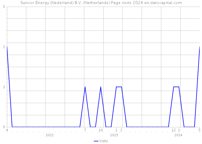 Suncor Energy (Nederland) B.V. (Netherlands) Page visits 2024 