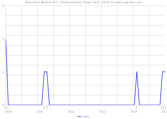 Busscher Beheer B.V. (Netherlands) Page visits 2024 