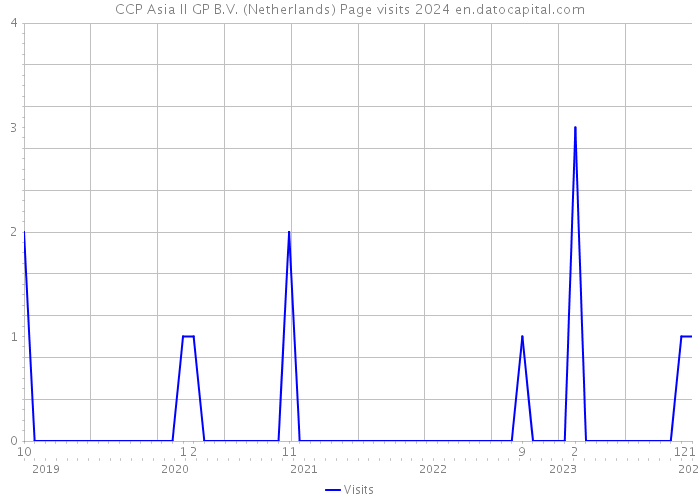CCP Asia II GP B.V. (Netherlands) Page visits 2024 
