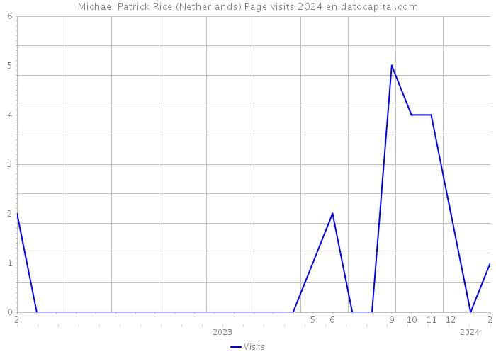 Michael Patrick Rice (Netherlands) Page visits 2024 
