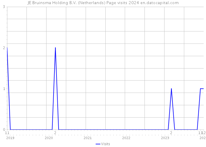 JE Bruinsma Holding B.V. (Netherlands) Page visits 2024 