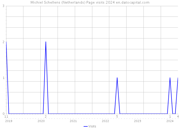 Michiel Schellens (Netherlands) Page visits 2024 