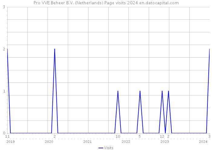 Pro VVE Beheer B.V. (Netherlands) Page visits 2024 