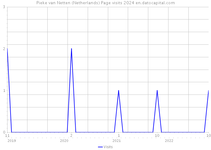 Pieke van Netten (Netherlands) Page visits 2024 